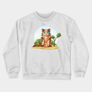 Sand cat Crewneck Sweatshirt